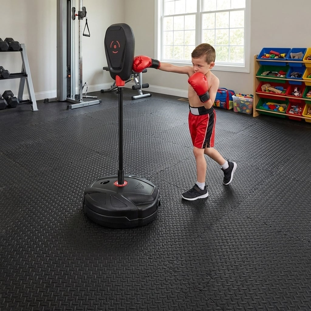 Inflation Free Boxing Set and 12Pcs 1/2 inches Puzzle Exercise Mat view 2