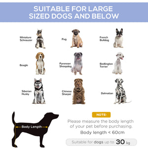Elevated Dog Bed, Raised Dog Cot for M Sized Dogs, Indoor & Outdoor, 30" x 24" x 7", Blue – view 17