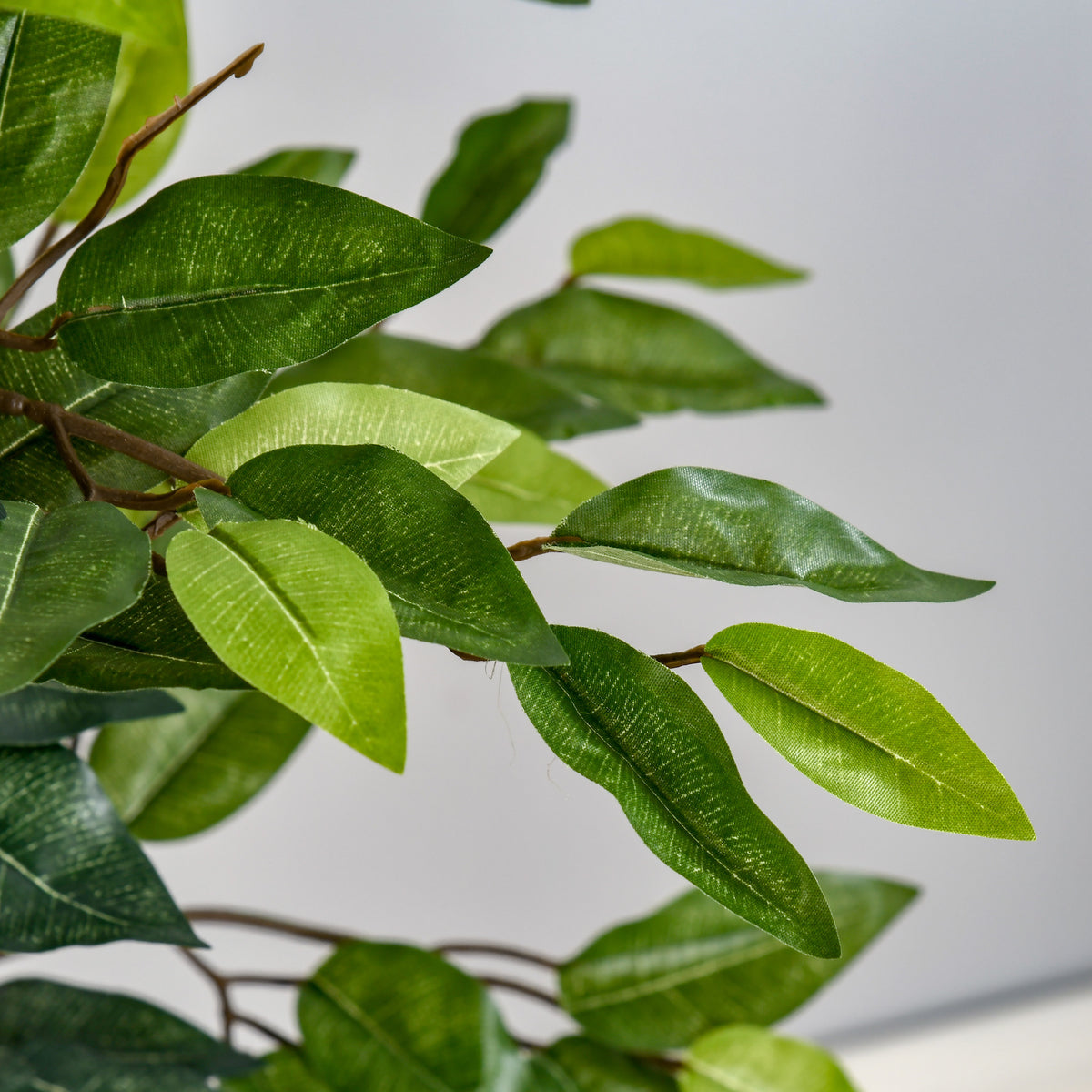 5FT Artificial Ficus Tree, Fake Tree with Leaves, Faux Plant in Nursery Pot for Indoor Decoration