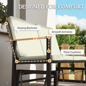 Outdoor Glider Bench for 2 Person, Patio Glider Loveseat with Thick Cushions for Garden Balcony Porch – view 12