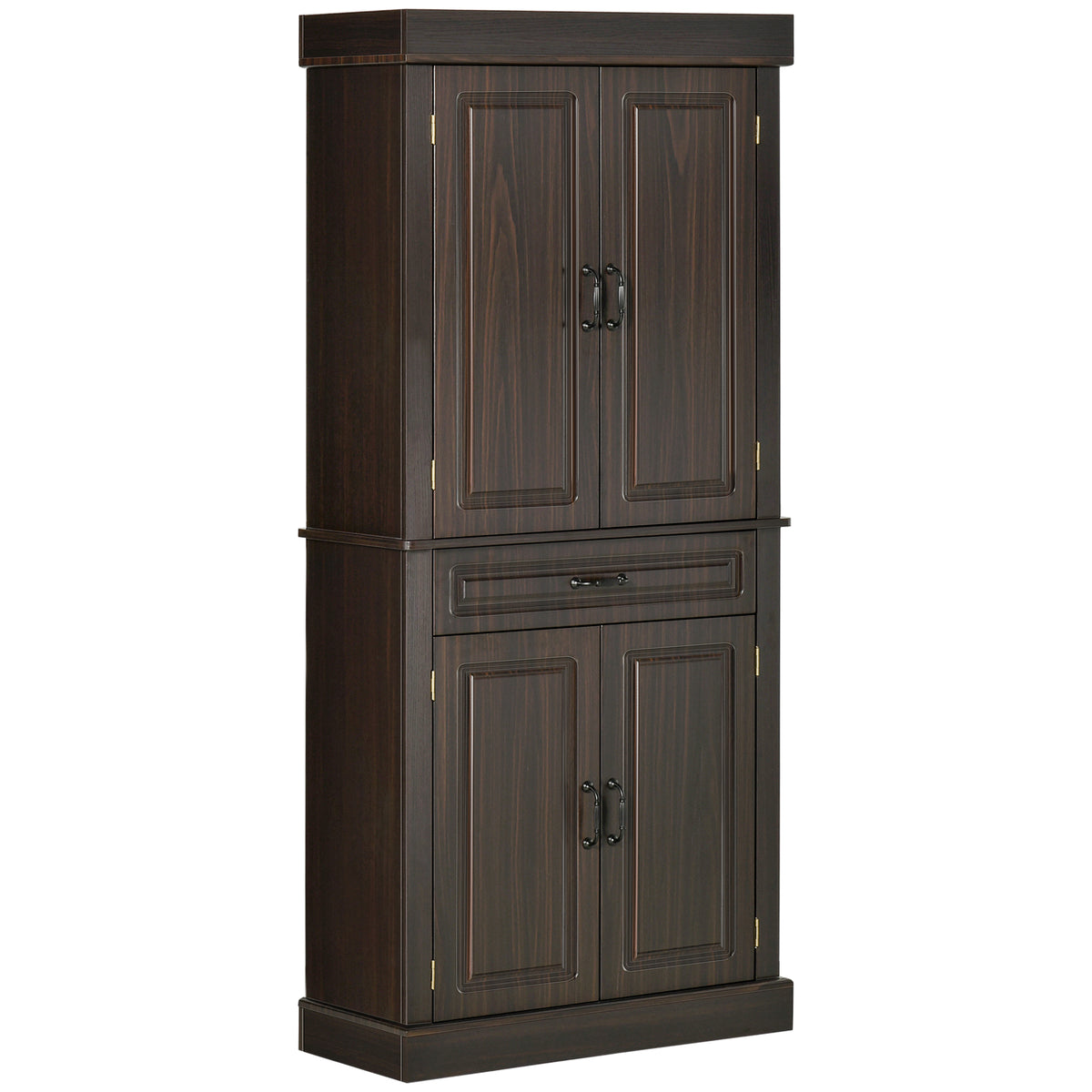 71" Freestanding Kitchen Pantry with 4 Doors and 2 Cabinets, Tall Storage Cabinet for Kitchen – view 8
