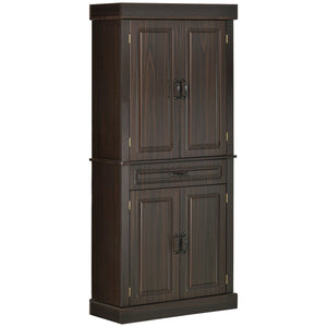71" Freestanding Kitchen Pantry with 4 Doors and 2 Cabinets, Tall Storage Cabinet for Kitchen – view 8