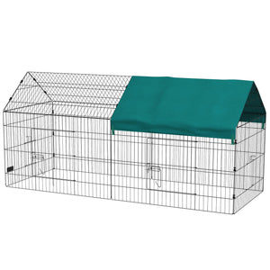 73" Small Animal Cage with Roof, Indoor/Outdoor Use,  for Chicken, Rabbits, Chinchillas