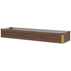 8'x2'x1' Galvanized Raised Bed, Large Elevated Planter Box for Growing Flowers, Herbs and Vegetables – view 8