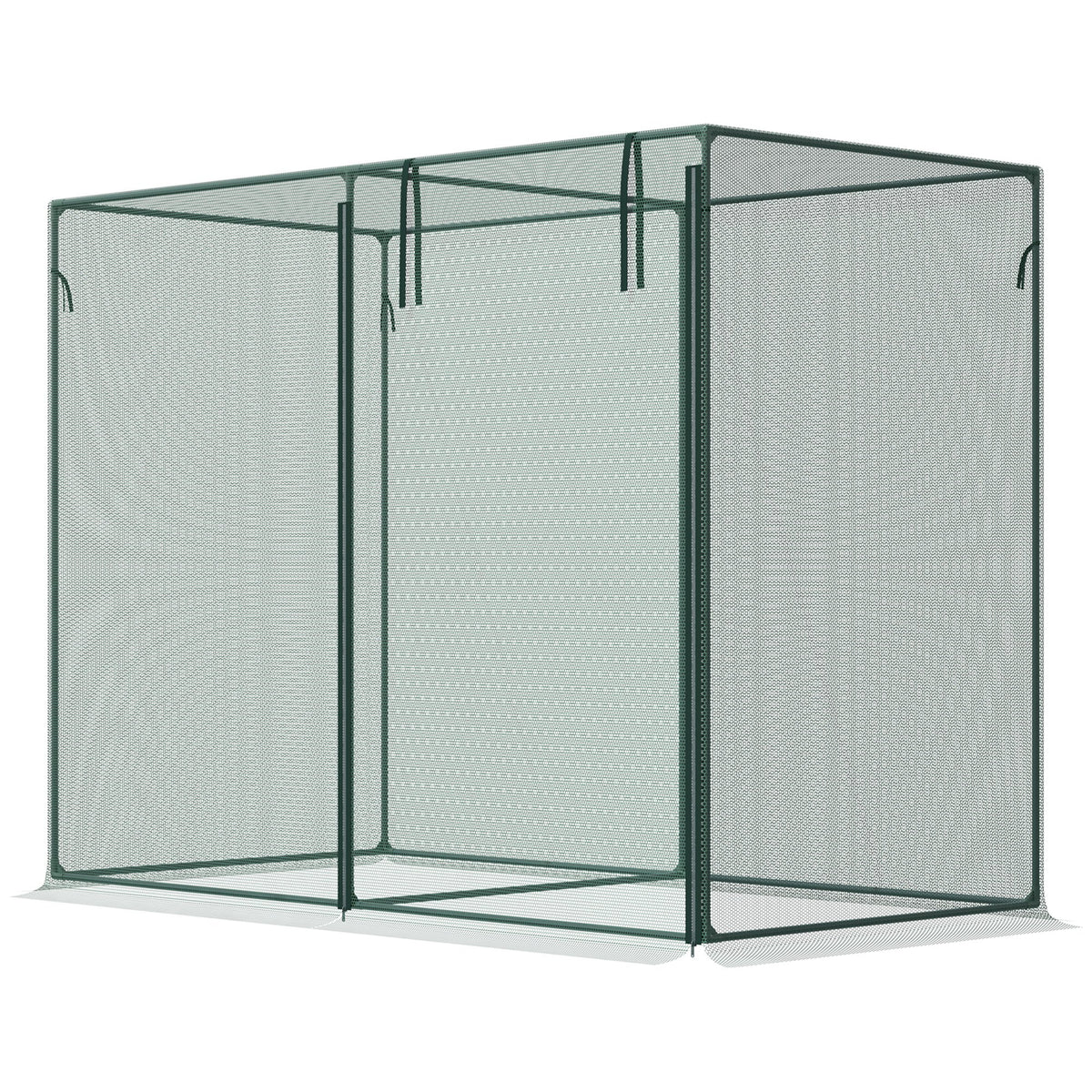 6.5 x 3.3ft Crop Cage, Garden Plant Protector with Single Zippered Door, Storage Bag and Ground Stakes – view 8