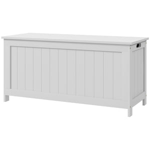 Storage Trunk with 2 Safety Hinges, Modern Entryway Bench with Side Handles, Storage Chest for Living Room – view 15