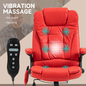 Executive Massage Chairs Heated High Back Reclining Office Chair Swivel Leather Adjustable Vibrating – view 10