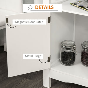 Modern Kitchen Buffet Bar Cabinet Storage Sideboard Dining Server with Drawer & 12-Bottle Wine Rack for – view 12