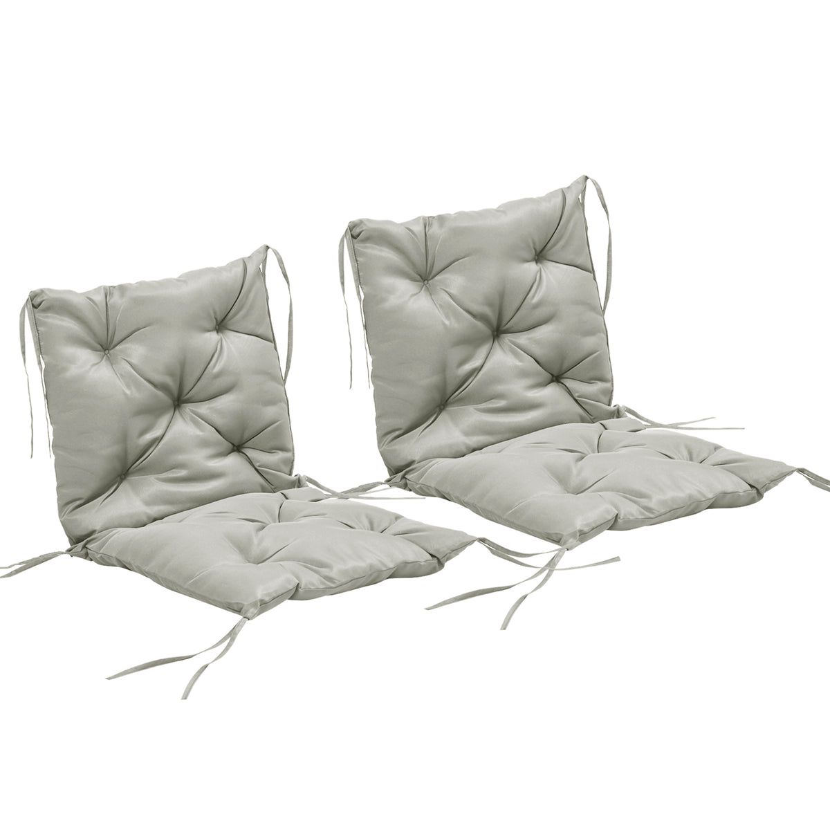Patio Chair Cushions Set of 2, 39" x 20" x 3" Outdoor Tufted Cushion Set with Ties for Indoor Outdoor – view 4