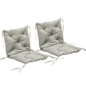 Patio Chair Cushions Set of 2, 39" x 20" x 3" Outdoor Tufted Cushion Set with Ties for Indoor Outdoor – view 4
