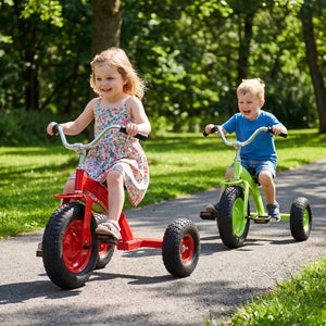 Kids Carbon Steel Bike with 15 Inch Inflatable Rubber Tires-Red view 2