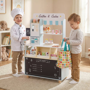 Kids Ice Cream Shop with 27 Accessories and Ice Cream Machine for Ages 3+-Blue view 3