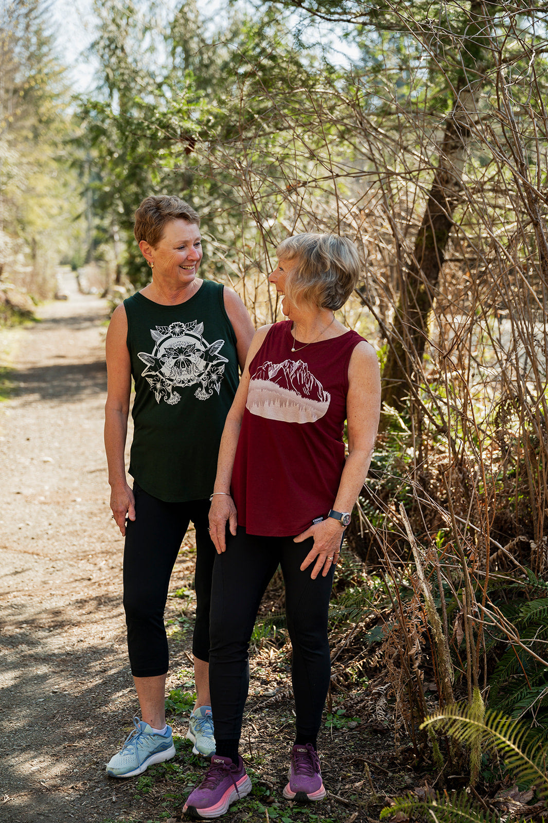 FLOATING ISLAND - Women's Relaxed Bamboo Tank - Bordeaux Red