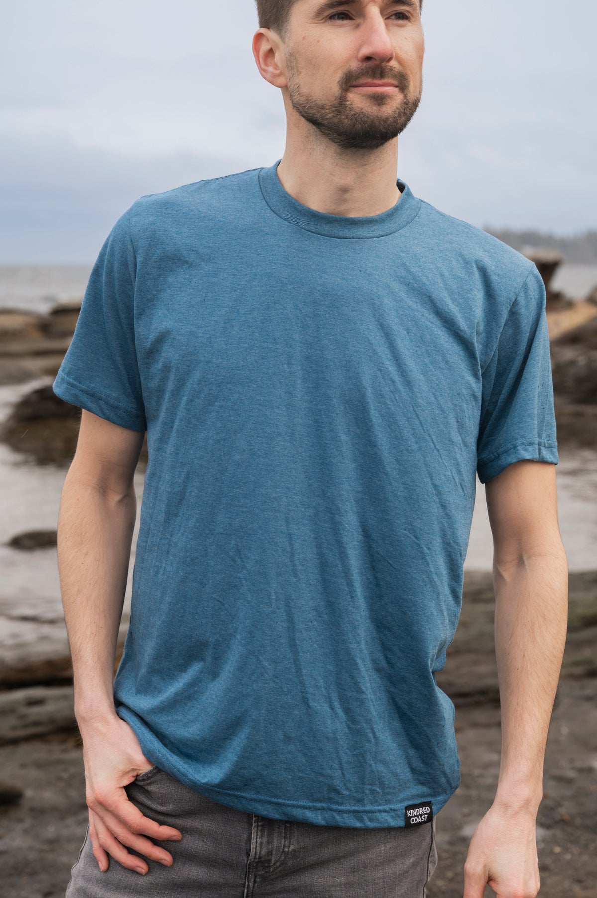 Unisex Eco Tee - Blank Apparel - Heather Teal