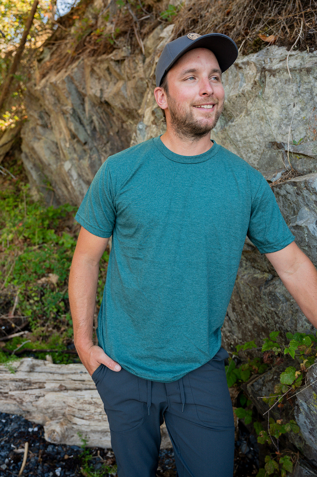 Unisex Eco Tee - Blank Apparel - Heather Green