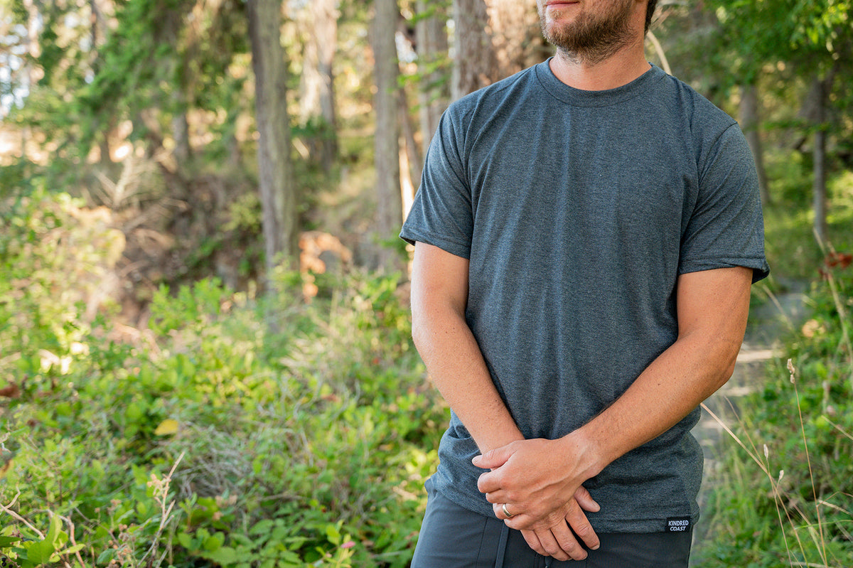 Unisex Eco Tee - Blank Apparel - Heather Charcoal