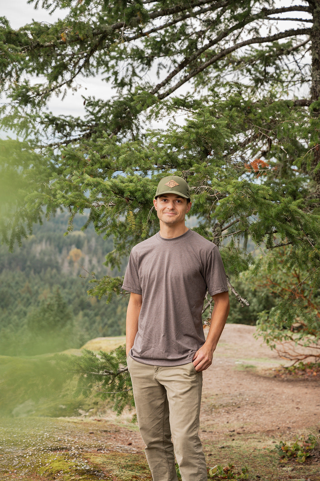 Unisex Eco Tee - Blank Apparel - Heather Brown