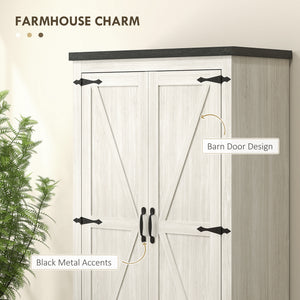 Farmhouse Kitchen Pantry Storage Cabinet, 64" Freestanding Kitchen Pantry Cabinet with Drawers – view 24
