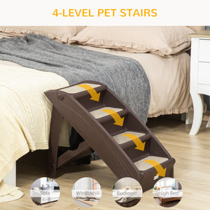 4-Level Portable Dog Stairs, Foldable Dog Steps for Small Dogs, Lightweight Cat Steps – view 13