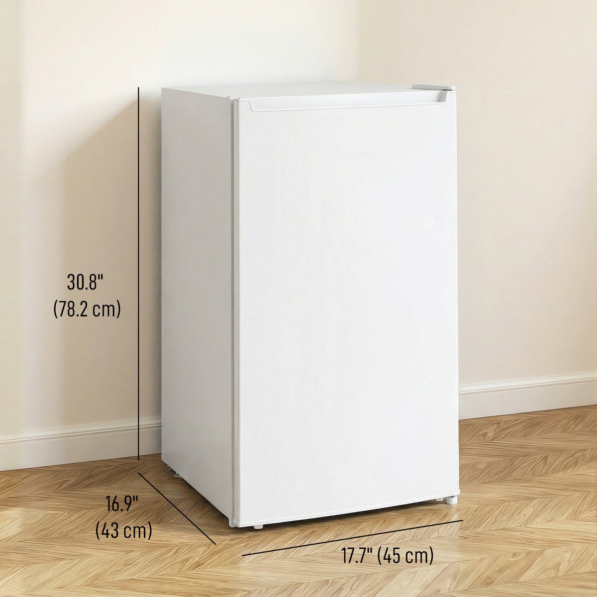 1.1 Cu. Ft. Mini Freezer, Compact Upright Freezer with Reversible Door, Removable Shelf – view 51