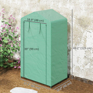 5 Tier Mini Greenhouse, Portable Outdoor Flower Stand with Shelf Clips, Indoor Greenhouse with Steel Frame – view 10