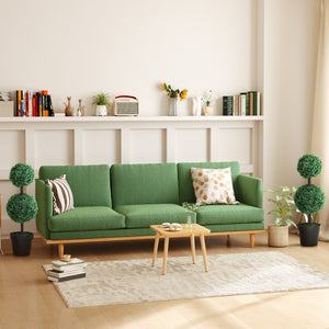 2 Ball Topiary Tree in Pot for Home Decor, Artificial Plant for Home Office, Living Room Decor, Dark Green – view 14