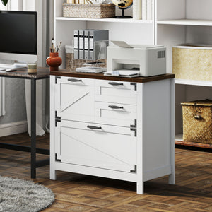 Lateral Filing Cabinet, Farmhouse File Cabinet with 4 Drawers, Fit Letter/A4/Legal Hanging Files – view 14