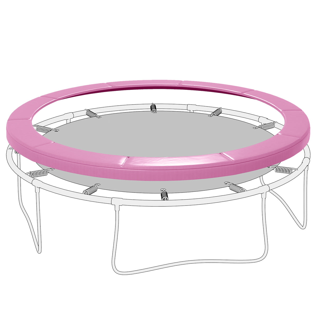 14FT Trampoline Spring Cover, Trampoline Pad Replacement, Waterproof and Tear-Resistant – view 3