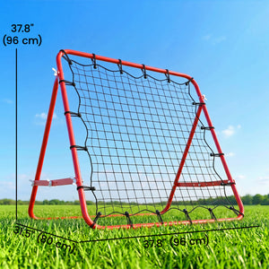 Volleyball Rebounder Net Football Training Aid Kickback Target Play Red – view 2