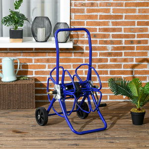 98 ft of 5/8" Hose Reel Cart (Hose Not Included), Garden Water Hose Carts with Wheels for Yard, Lawn, Black – view 13