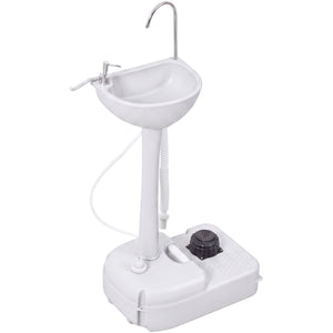 Portable Camping Sink — Hand Wash Station Basin with Recovery Tank, Soap Dispenser and Towel Holder