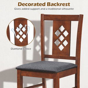 Linen Style Upholstered Kitchen Chairs with Wood Frames Set of 2-Cherry view 7