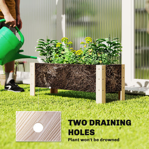 3.3 x 1.2 x 1.2 ft Garden Raised Bed Planter Grow Containers for Outdoor Patio Plant Flower Vegetable Pot – view 12