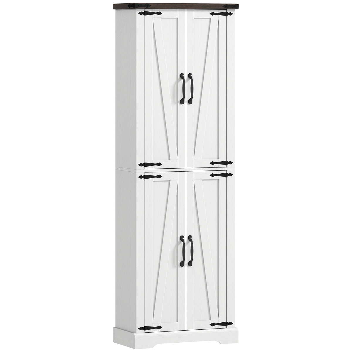 72" Pantry Cabinet, Farmhouse Freestanding Kitchen Storage Cabinet with Adjustable Shelves for Dining Room – view 8