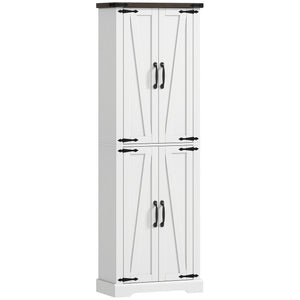 72" Pantry Cabinet, Farmhouse Freestanding Kitchen Storage Cabinet with Adjustable Shelves for Dining Room – view 8