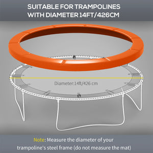 Soozier 14ft Trampoline Replacement Pad Trampolining Replacement Jump Bounce Exercise GYM Pad Only