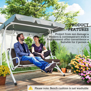 2 Seater Garden Bench Cushion, Soft Thick Outdoor Non-Slip 2 Seater Soft Pad With Backrest for Garden – view 25