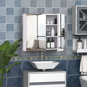 Wall Mount Medicine Cabinet with Mirror, Bathroom Mirror Cabinet Storage Organizer with Adjustable Shelf – view 13