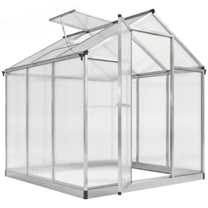 6' x 10' x 6.4' Walk-in Garden Greenhouse Polycarbonate Panels Plants Flower Growth Shed Cold Frame Outdoor – view 4