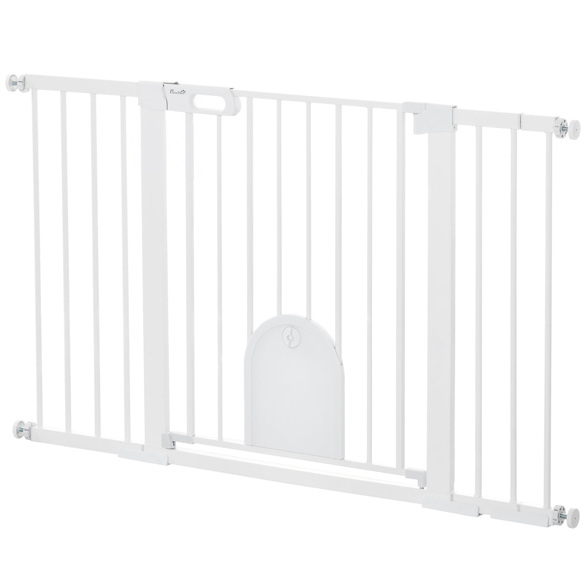 30"-52" Extra Wide Pet Gate Barrier with Small Door, 30"H Dog Gate with Safety Gate Barrier – view 10