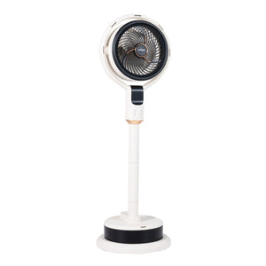 Misting Pedestal Fan Air Circulator with 90° Auto Oscillation Floor Standing Fan with 8 Speeds-White