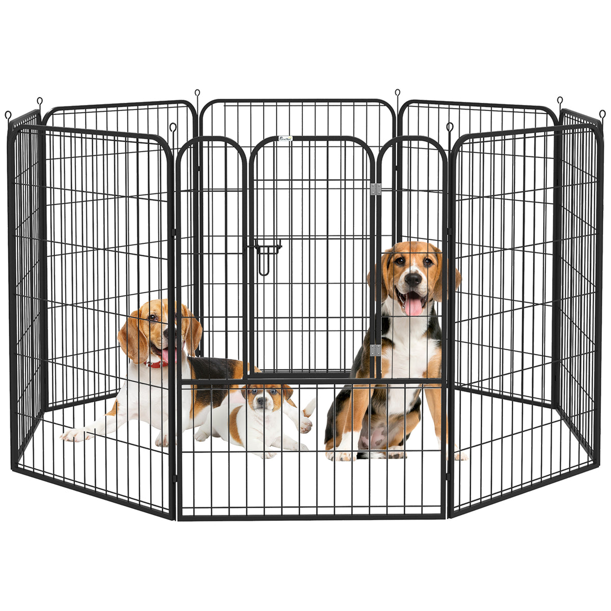 8 Panel Pet Playpen Play Yard Fence Home DIY Heavy-Duty Metal Foldable Indoor Outdoor 31.5"H
