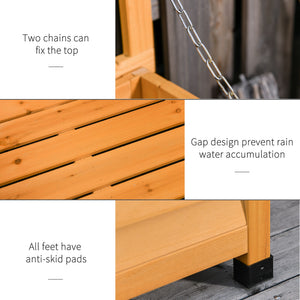 75 Gallon Wooden Storage Box patio Deck Box Bench, Garden Backyard Outdoor Storage Container with Aerating – view 18