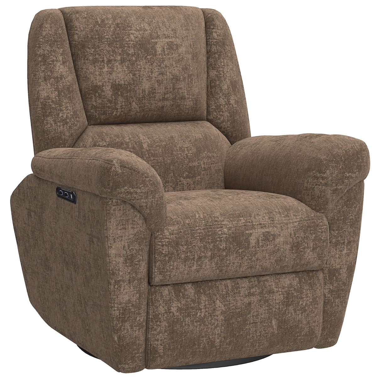Power Recliner Chair, Fabric Upholstered Recliner Chair with USB Ports, Swivel and Rocking Function – view 15
