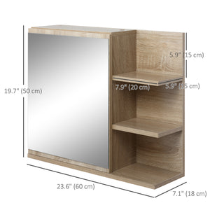 Medicine Cabinet with Mirror, Wall Mounted Bathroom Mirror Cabinet – view 2