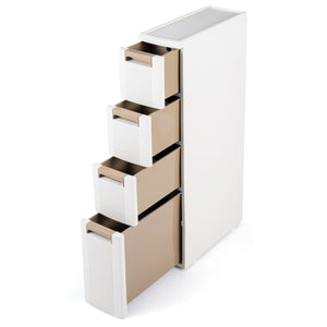 Narrow Storage Cabinet with Drawers and Removable Dividers-M view 4