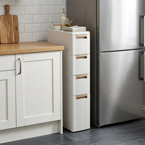 Narrow Storage Cabinet with Drawers and Removable Dividers-M view 6