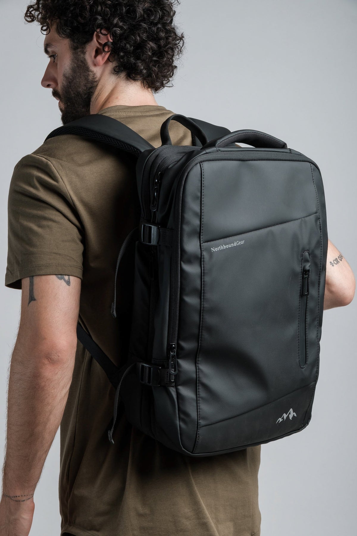 Voyager Expandable Backpack 26L/38L - Northbound Gear Carry-On with Built-In Rain Coat