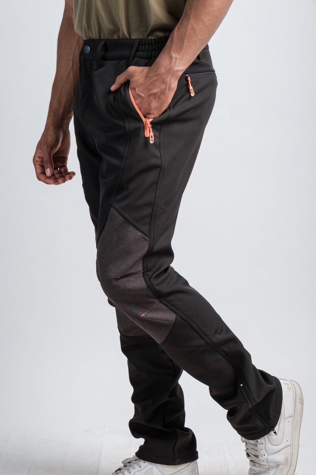 Men's Black Adventure Water Resistant Pants - Northbound Gear 4-Way Stretch