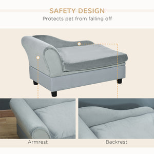 Pet Sofa Dog Couch Chaise Lounge Pet Bed with Storage Function Small Sized Dog Various Cat Sponge Cushioned – view 5